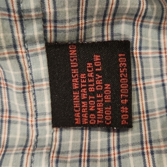 Wolverine Blue & Red Plaid Yakima Button-Up Shirt - Picture 7 of 7